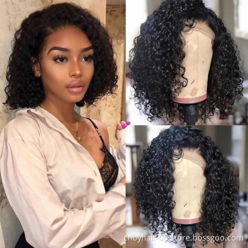 Wholesale Straight Bob Wigs Brazilian Virgin Human Hair Lace Front Wigs Human Hair Front Lace Part 150% Density For Black Women